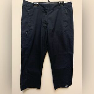 ADIDAS Black Zip Up Capri w/ 5 Pockets